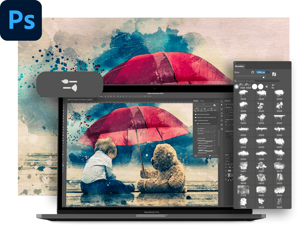 Watercolor Painting in Photoshop Course